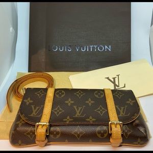 Authentic Louis Vuitton Pochette Marelle Waist Bag M51159